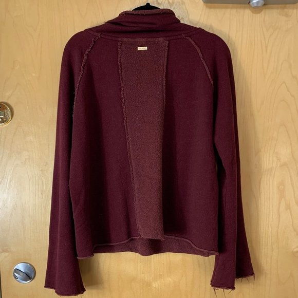 ALALA Maroon Riki Cowl Turtleneck Pullover Sweater - Picture 5 of 14